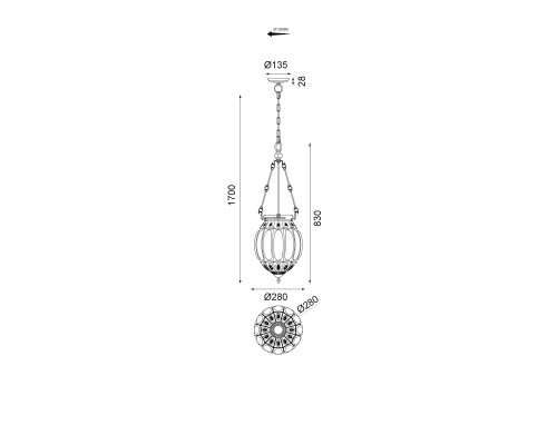 Подвесной светильник Vele Luce Helen VL4266P23