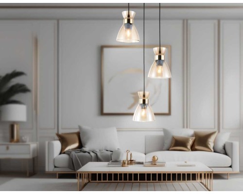 Светильник подвесной со стеклянными плафонами Ambrella light Traditional TR3405