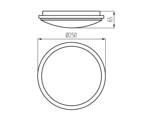 Настенно-потолочный светодиодный светильник Kanlux ORTE LED 18W-NW-O-SE 29162