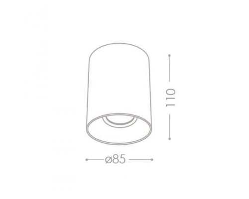 Накладной точечный светильник Kanlux RITI GU10 W/G 27570