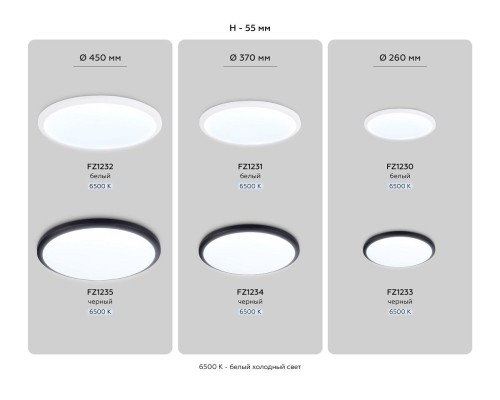 Потолочный светодиодный светильник Ambrella light Orbital Air FZ1231