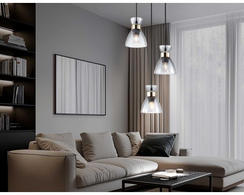 Светильник подвесной со стеклянными плафонами Ambrella light Traditional TR3408