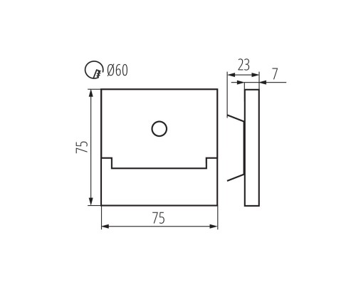 Подсветка лестницы Kanlux SABIK LED PIR B-WW 29859