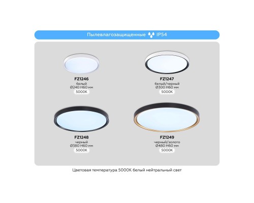 Потолочный светодиодный светильник Ambrella light Orbital Air FZ1248