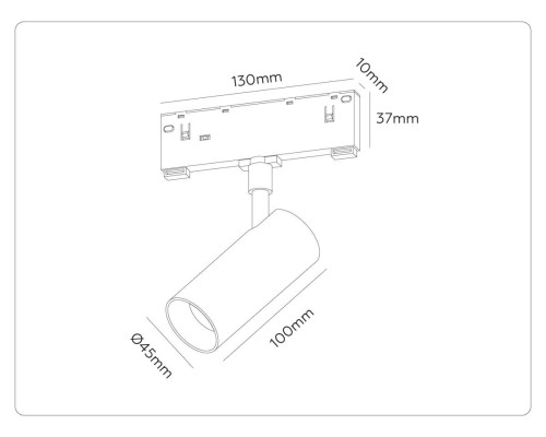 Трековый акцентный светильник Ambrella Light TRACK SYSTEM GL2305