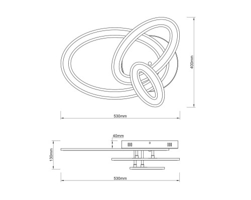 Потолочный светодиодный светильник Escada Volume 10241/3LED