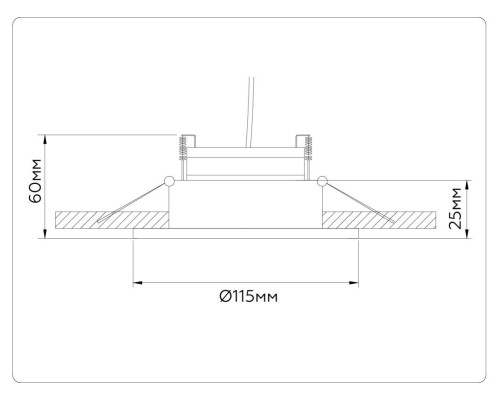 Встраиваемый светильник Ambrella light TECHNO SPOT TN52332