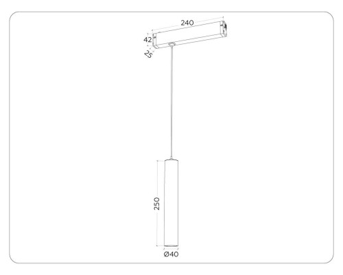 Трековый светодиодный светильник Ambrella Light Track System Magnetic 220V GL1431