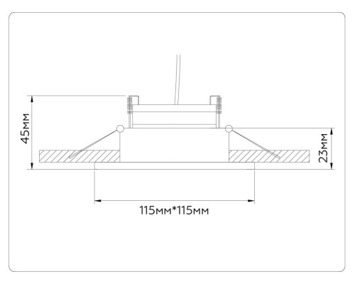 Встраиваемый светильник Ambrella light TECHNO SPOT TN51915