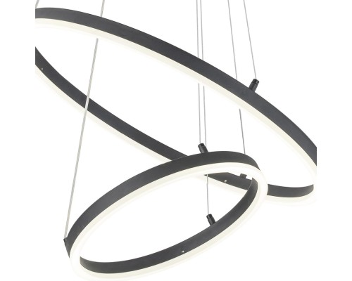 Подвесной светодиодный светильник Escada Void 10254/2LED Black APP