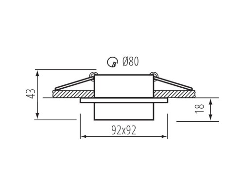 Точечный светильник Kanlux LONVI DSL W/W 35740