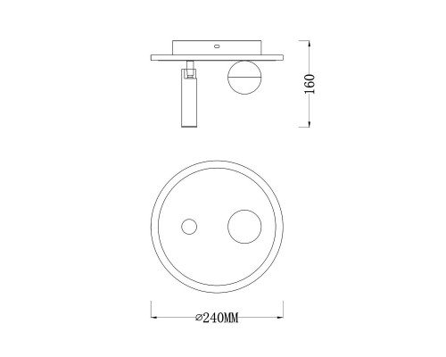 Потолочный светодиодный светильник Escada 20022SMA/01LED SWH