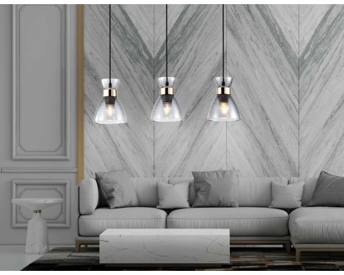 Светильник подвесной со стеклянными плафонами Ambrella light Traditional TR3407