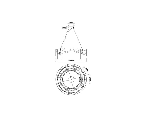 Подвесной светильник Vele Luce Melodia VL3294P08