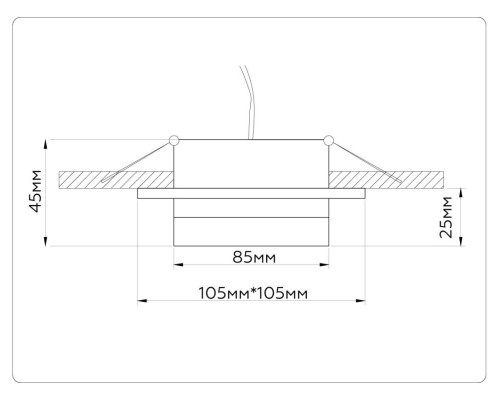Встраиваемый светильник Ambrella light TECHNO SPOT TN52422