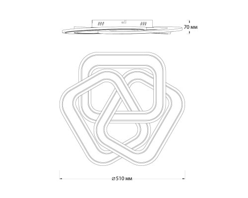 Потолочный светодиодный светильник Escada Quant 10244/3LED
