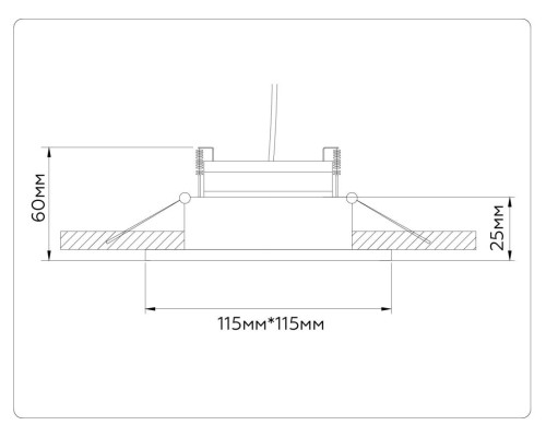 Встраиваемый светильник Ambrella light TECHNO SPOT TN52342