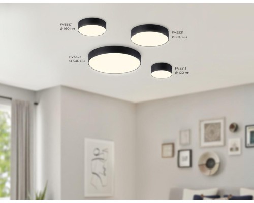 Потолочный светодиодный светильник Ambrella light Orbital Air Alum FV5521