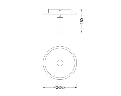 Потолочный светодиодный светильник Escada 20046SMA/01LED WH
