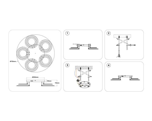Светильник потолочный Ambrella light ACRYLICA FA8944