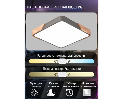 Потолочный светодиодный светильник Natali Kovaltseva LED LAMPS 81412