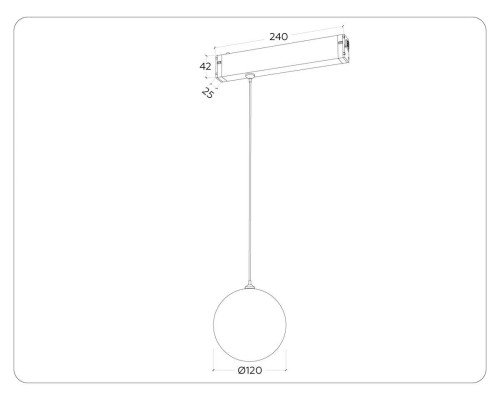 Трековый светодиодный светильник Ambrella Light Track System Magnetic 220V GL1441