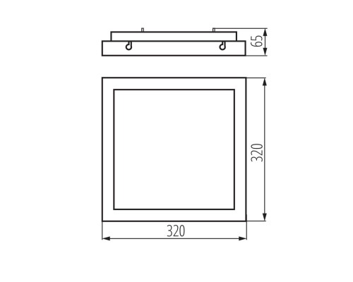 Потолочный светодиодный светильник Kanlux TYBIA M 25W-NW-SE B 24647