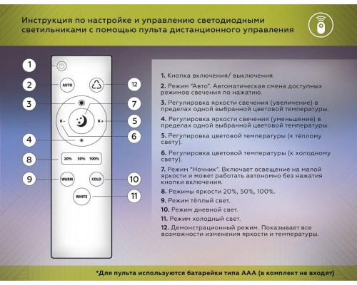 Потолочный светодиодный светильник Ambrella light Comfort LineTech FL4803