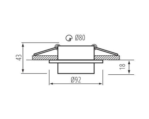 Точечный светильник Kanlux LONVI DSO W/W 35741