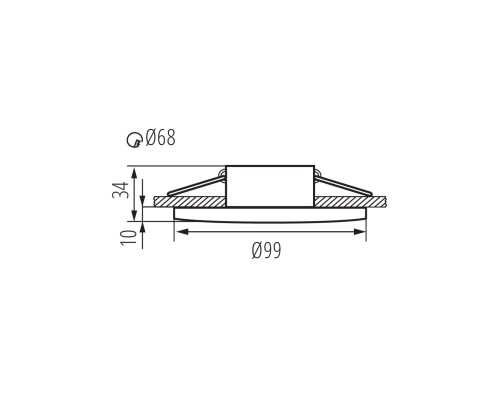 Точечный светильник Kanlux DROXY IP65 DSO-W 33125