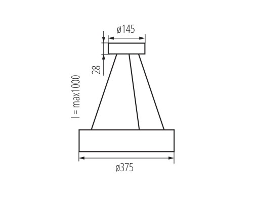 Подвесной светильник Kanlux JASMIN C 370-G/O 36500