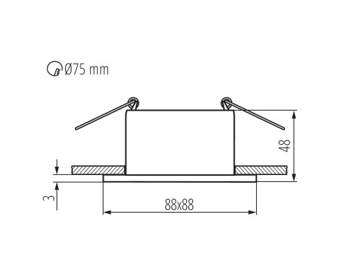 Точечный светильник Kanlux GLOZO DSL SR/B 36217