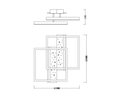 Потолочный светодиодный светильник Escada Stellar 10215/2LED
