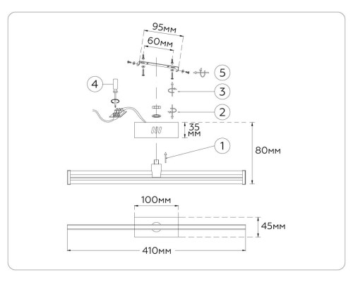 Настенный светильник Ambrella Light COMFORT FL6111