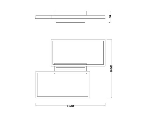 Потолочный светодиодный светильник Escada Scales 10209/2LED White