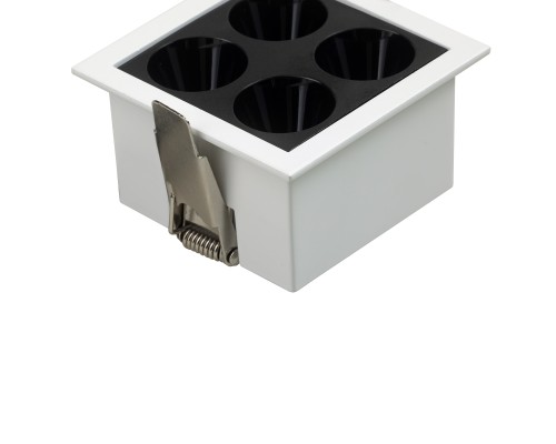 Встраиваемый белый LED светильник с драйвером, 8Вт, 4000К,  24°, 580лм