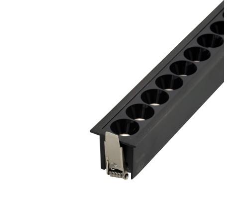 Встраиваемый черный LED светильник с драйвером, 20Вт, 4000К,  24°, 1680лм