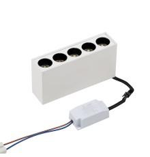 Накладной белый LED светильник с драйвером, 10Вт, 4000К,  36°, 765лм