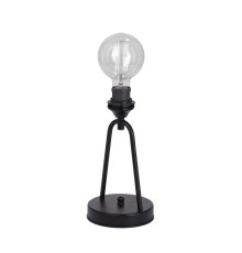 Настольная лампа лофт Vitaluce V4370-1/1L чёрный матовый