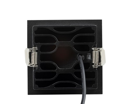 Встраиваемый черный LED светильник с драйвером, 8Вт, 4000К,  24°, 580лм