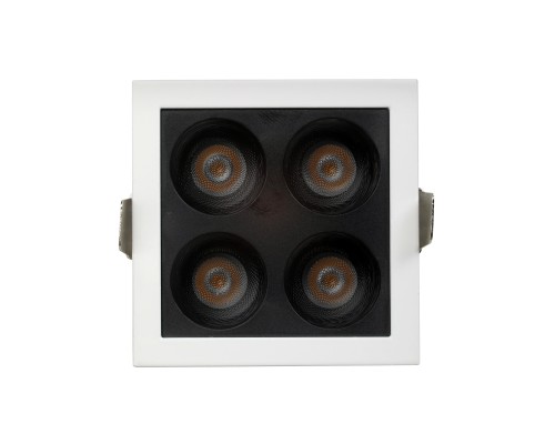 Встраиваемый белый LED светильник с драйвером, 8Вт, 4000К,  24°, 580лм