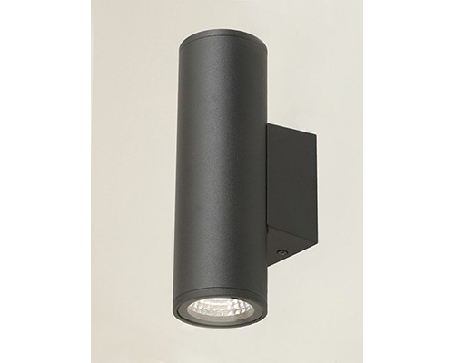 Светильник настенный V2069-1/2A, COB 2х5Вт, 4000K, CRI80, 220V-240V, 60°,IP65 черный, алюминий, 1130лм