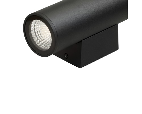 Светильник настенный V2069-1/2A, COB 2х5Вт, 4000K, CRI80, 220V-240V, 60°,IP65 черный, алюминий, 1130лм