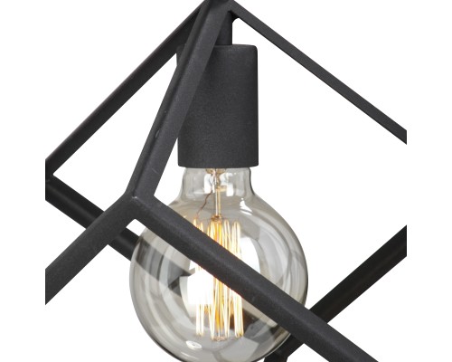Подвесной светильник Vitaluce V4556-1/1S, 1хE27 макс. 60Вт черный матовый