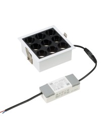 Встраиваемый белый LED светильник с драйвером, 18Вт, 4000К,  24°, 1365лм