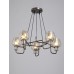 Подвесная люстра Vitaluce V4833-7/5S, 5хЕ14 макс. 40Вт коньячная бронза темная