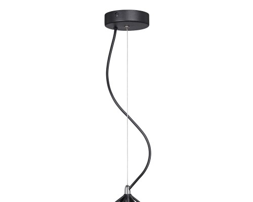Подвесной светильник Vitaluce V4571-1/1S, 1хЕ27 макс. 60Вт черный матовый