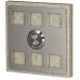 Кнопка звонка Zamel декоративная квадратная PDK 251 скрытой установки
