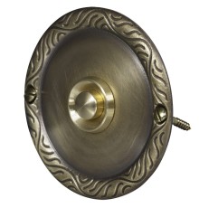 Кнопка звонка Zamel медь (круглая табличка) PDM-231 скрытой установки