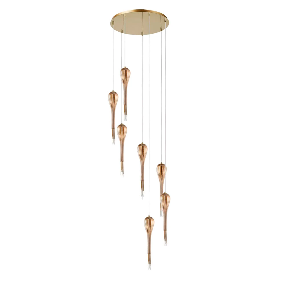 Каскадная люстра Arte Lamp WATERFALL A1577SP-7GO